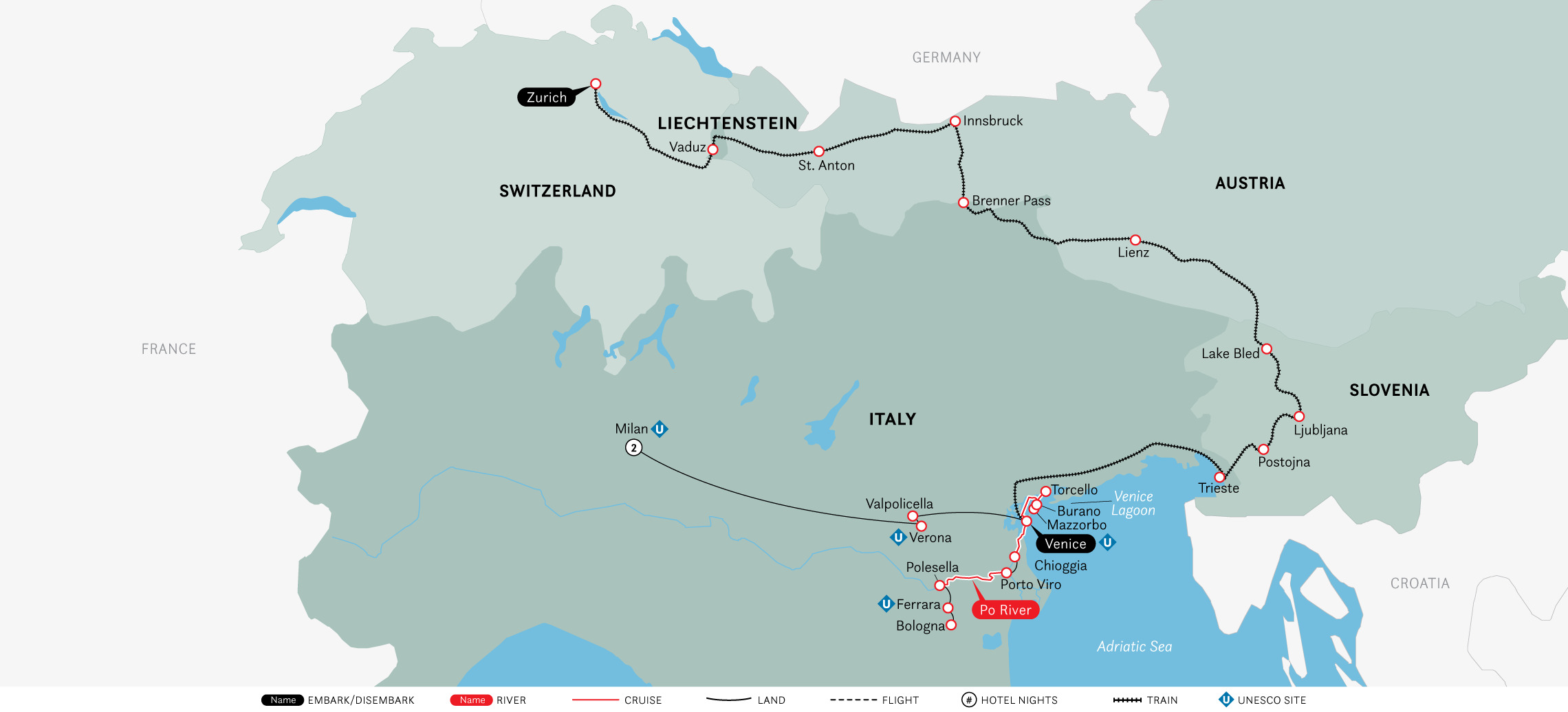Cruise & Rail: Milan, Venice & the Swiss Alps (2021)